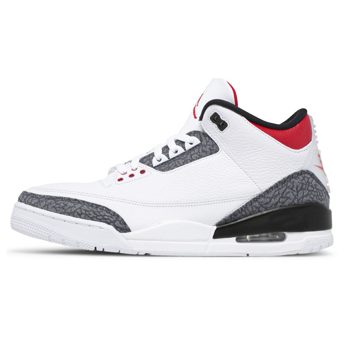 AJ Air AJ 3 Retro SE Denim "Fire Red Denim" Sneakers White