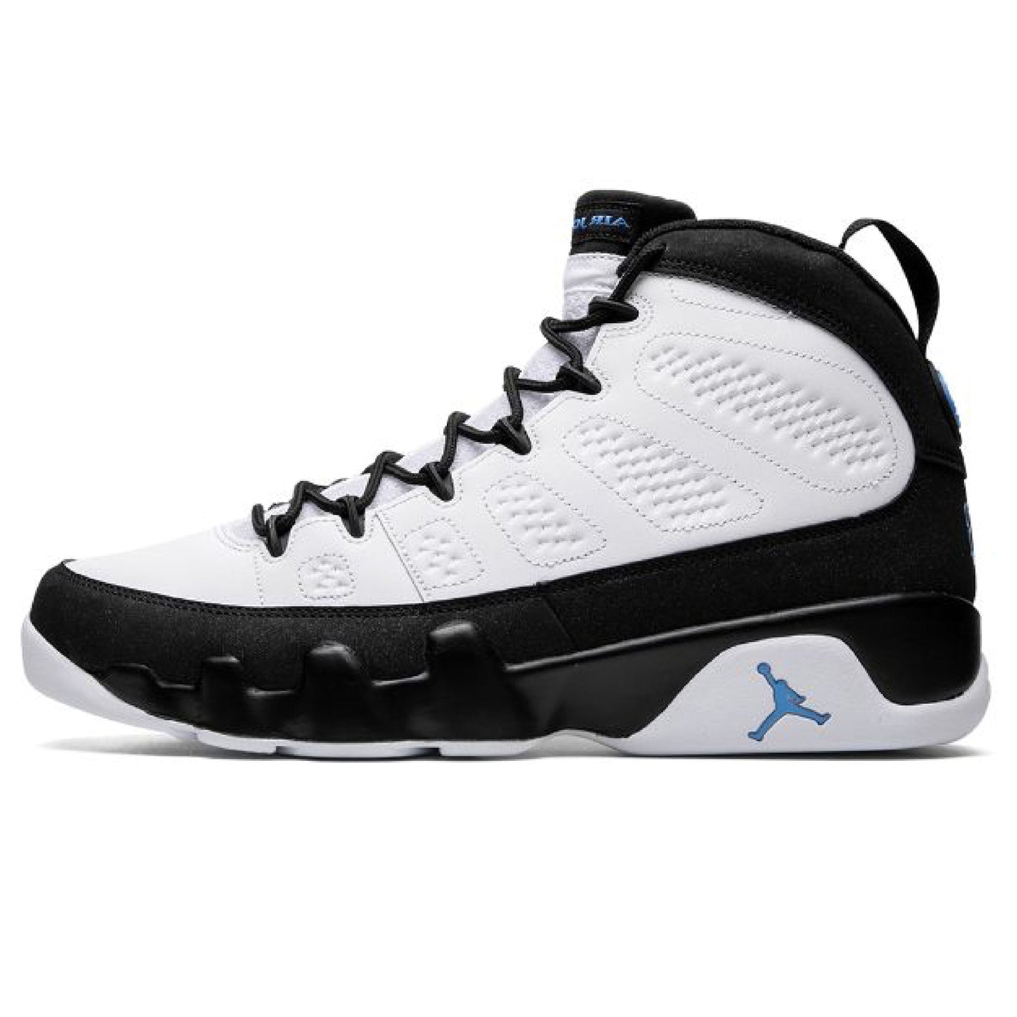 AJ 9 Retro North Carolina White/University Blue-black