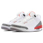 Air AJ 3 Retro "Katrina" White/ Fire Red/ Cement Grey