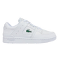 Lacoste Men's White Court Cage Leather Trainers