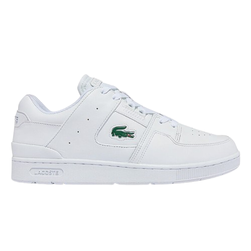 Lacoste Men's White Court Cage Leather Trainers