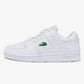 Lacoste Men's White Court Cage Leather Trainers