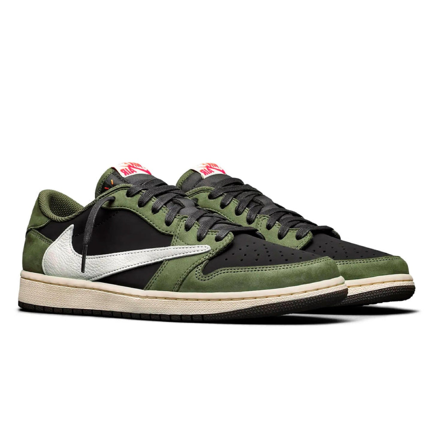 NK Travis Scott x Air AJ 1 Black Olive